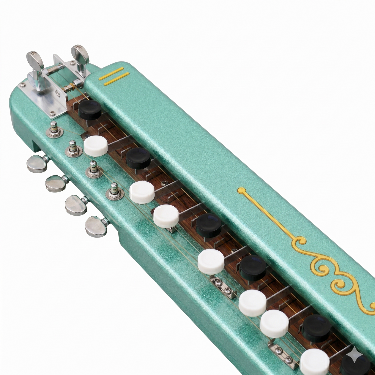 THE KAMLESH® TKB-6 Banjo (Bulbul Tarang) with Padded Bag | Pista Green