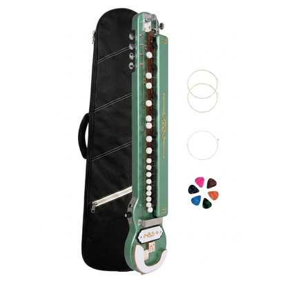 THE KAMLESH® TKB-6 Banjo (Bulbul Tarang) with Padded Bag | Pista Green