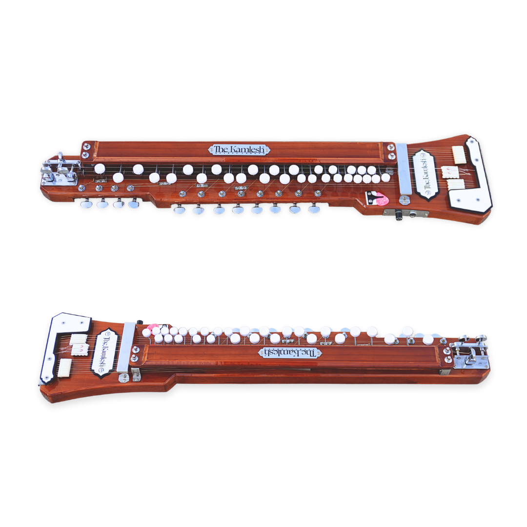 THE KAMLESH® Bulbul Tarang - 29 Keys & 14 String Instrument | TKB29 - Natural Brown