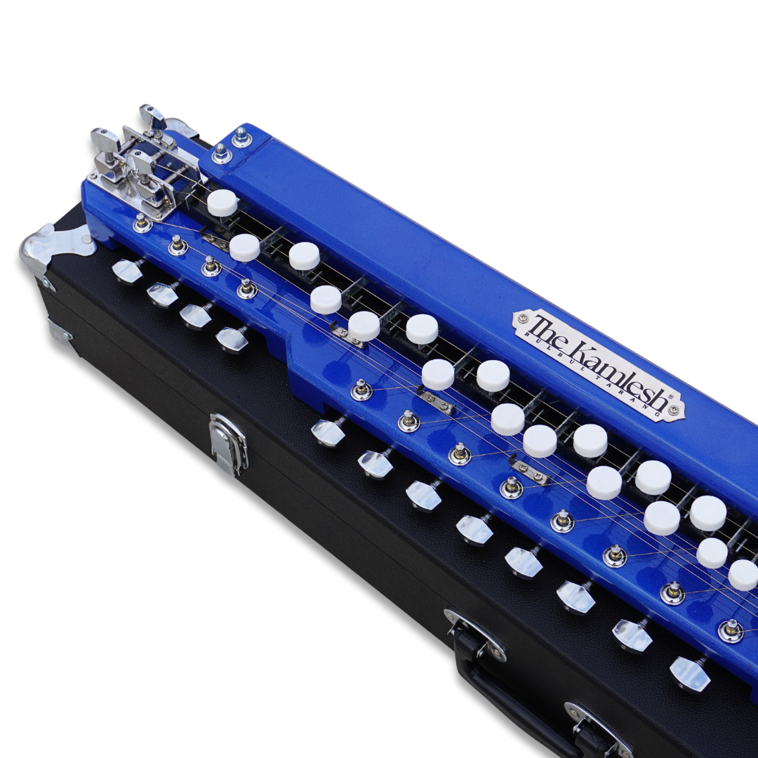 THE KAMLESH® Bulbul Tarang - 29 Keys & 14 String Instrument | TKB29 - Royal Blue