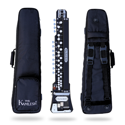 THE KAMLESH® Bulbul Tarang with Padded Bag- 29 Keys & 14 String Instrument | TKB29 - Rich Black