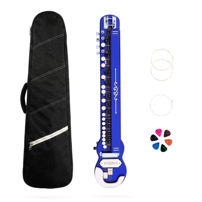 THE KAMLESH® TKB-6 Banjo (Bulbul Tarang) with Padded Bag | Royal Blue