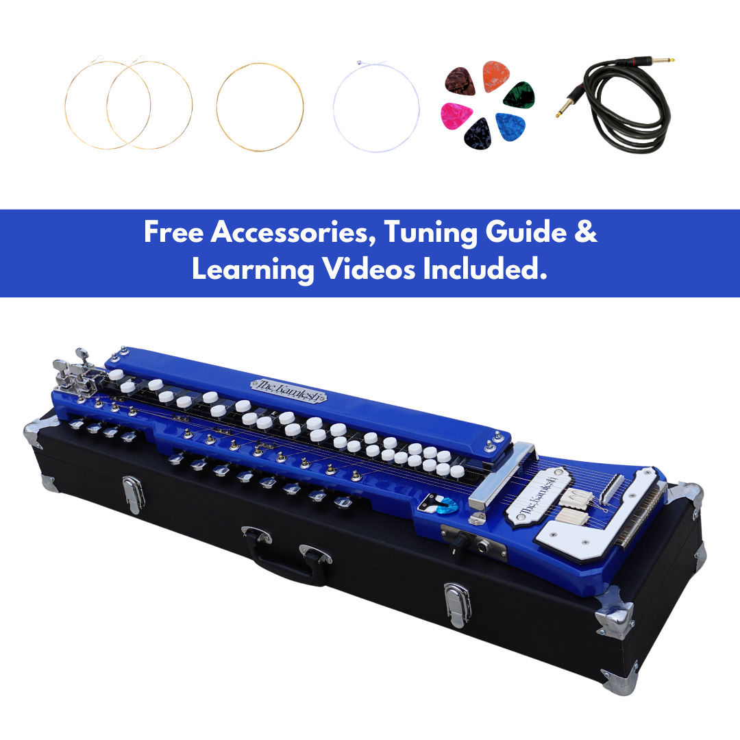 THE KAMLESH® Bulbul Tarang - 29 Keys & 14 String Instrument | TKB29 - Royal Blue