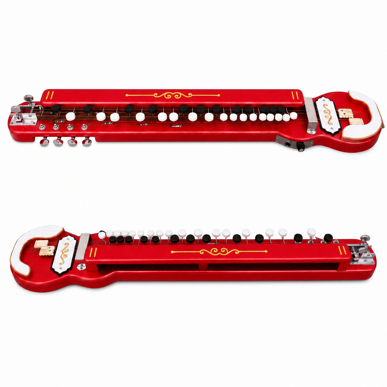 THE KAMLESH® TKB-6 Banjo (Bulbul Tarang) with Padded Bag | Ruby Red