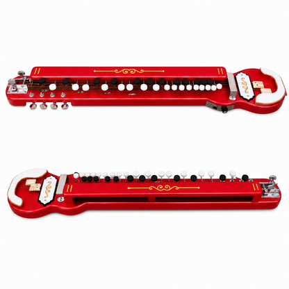 THE KAMLESH® TKB-6 Banjo (Bulbul Tarang) with Padded Bag | Ruby Red